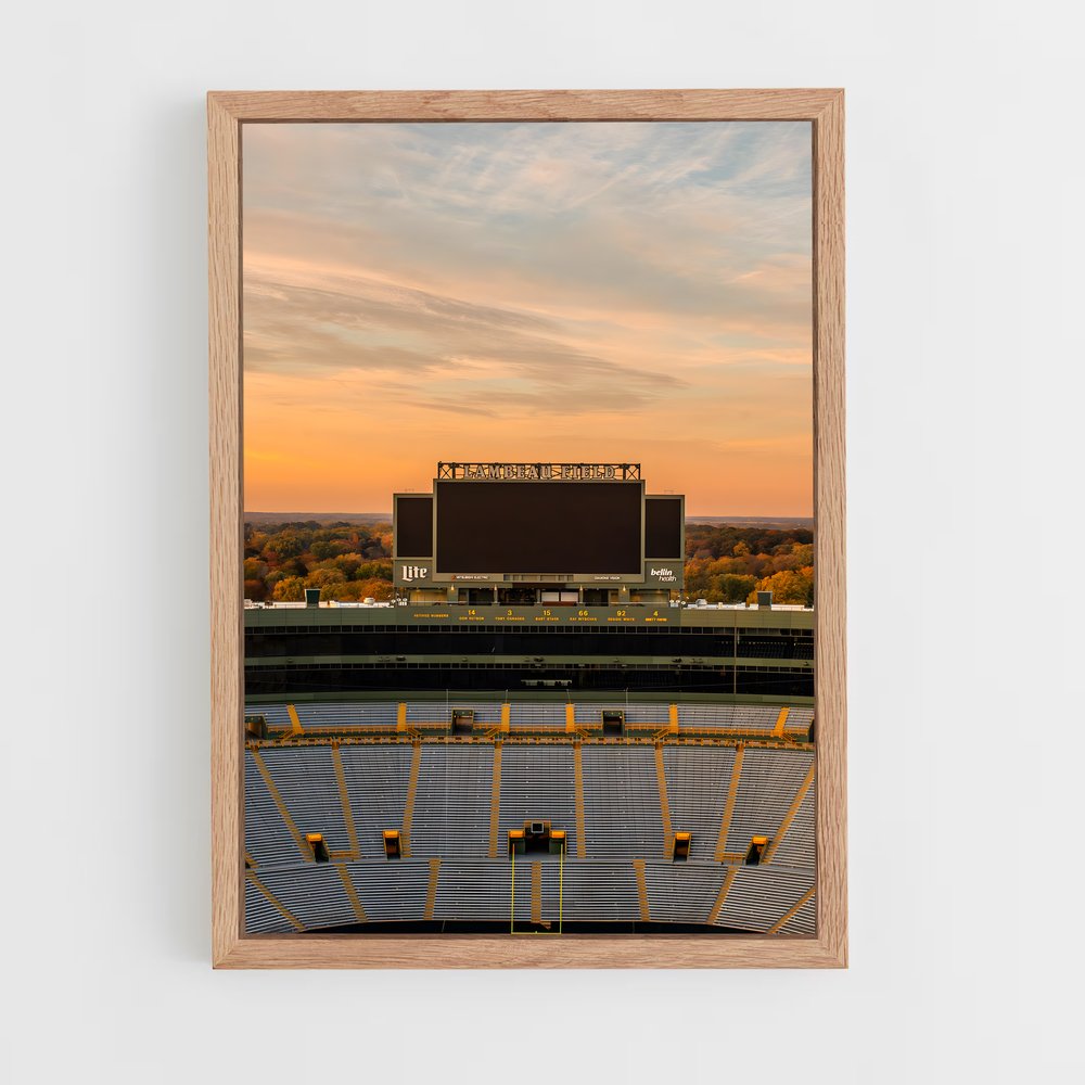 Poster Coucher de Soleil à Lambeau (vue 4)